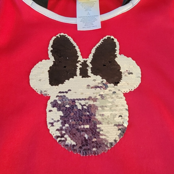 Disney Minnie Mouse NWOT Dress Red Black Girls Size 7/8 - Picture 4 of 5